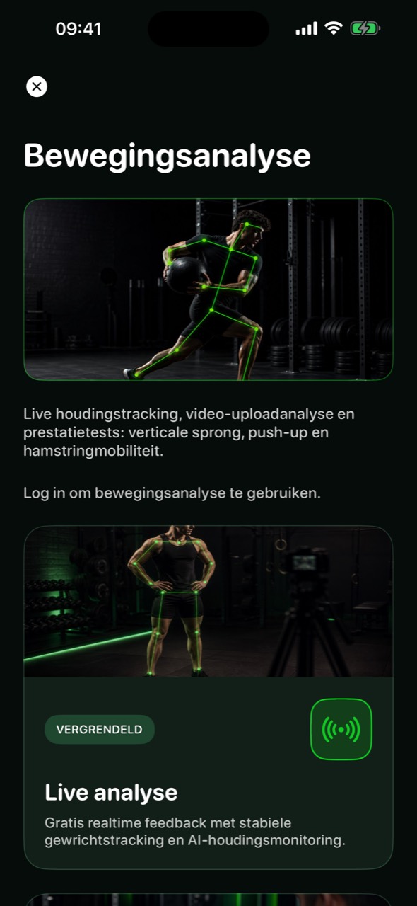 Client movement analysis with skeleton overlay